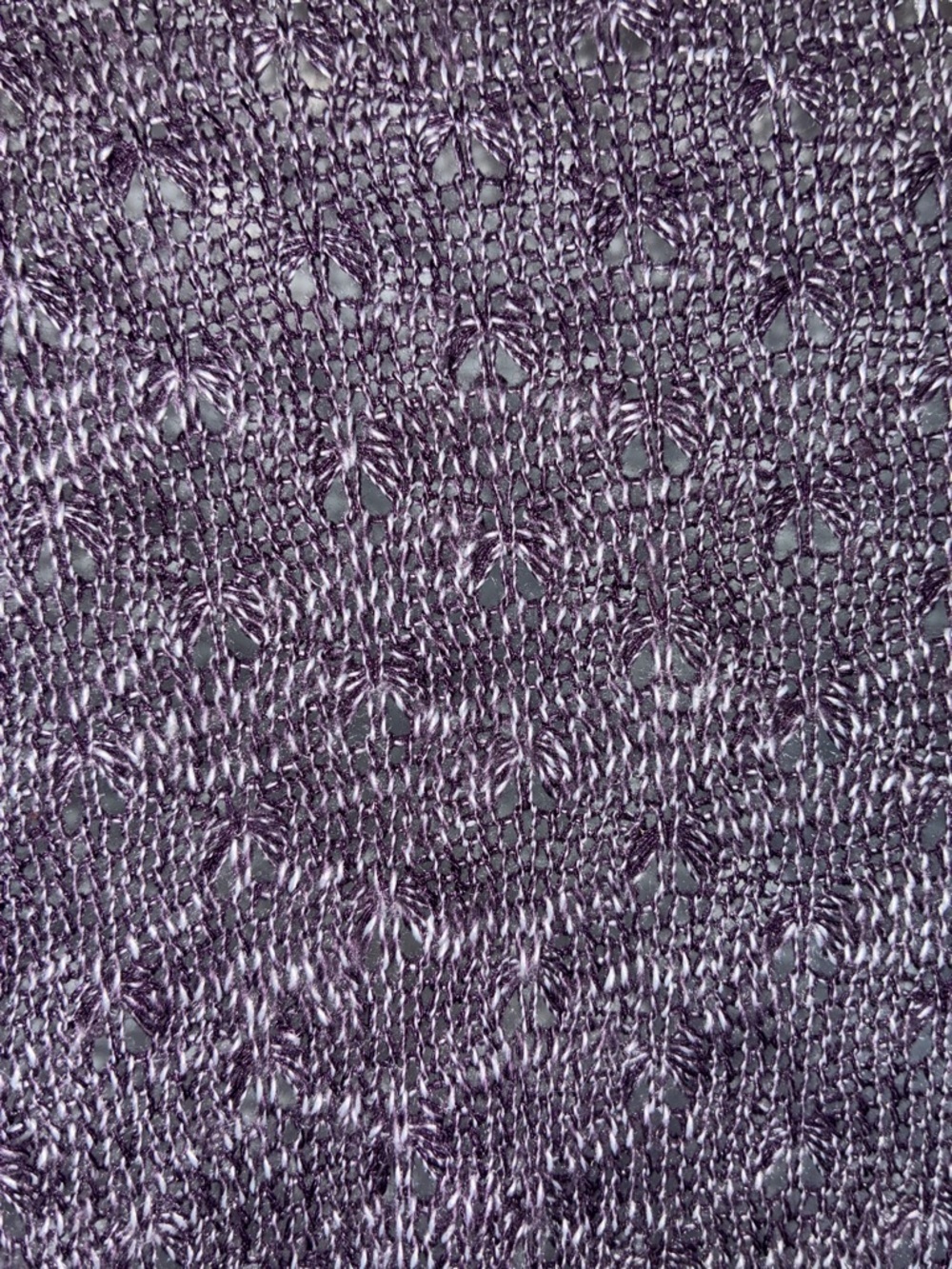 Maison Jules Purple Cowl-Neck Poncho Sweater, Loose Weave, Relaxed Fit. M - Picture 7 of 12